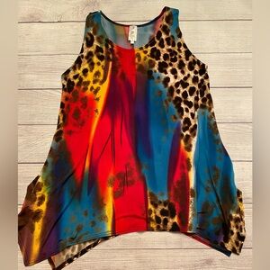 Multicolor Animal Print Women's Top